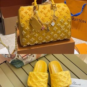 YELLOW L Shoes & Bag Set