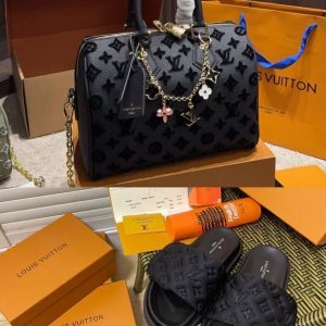 BLACK L Shoes & Bag Set